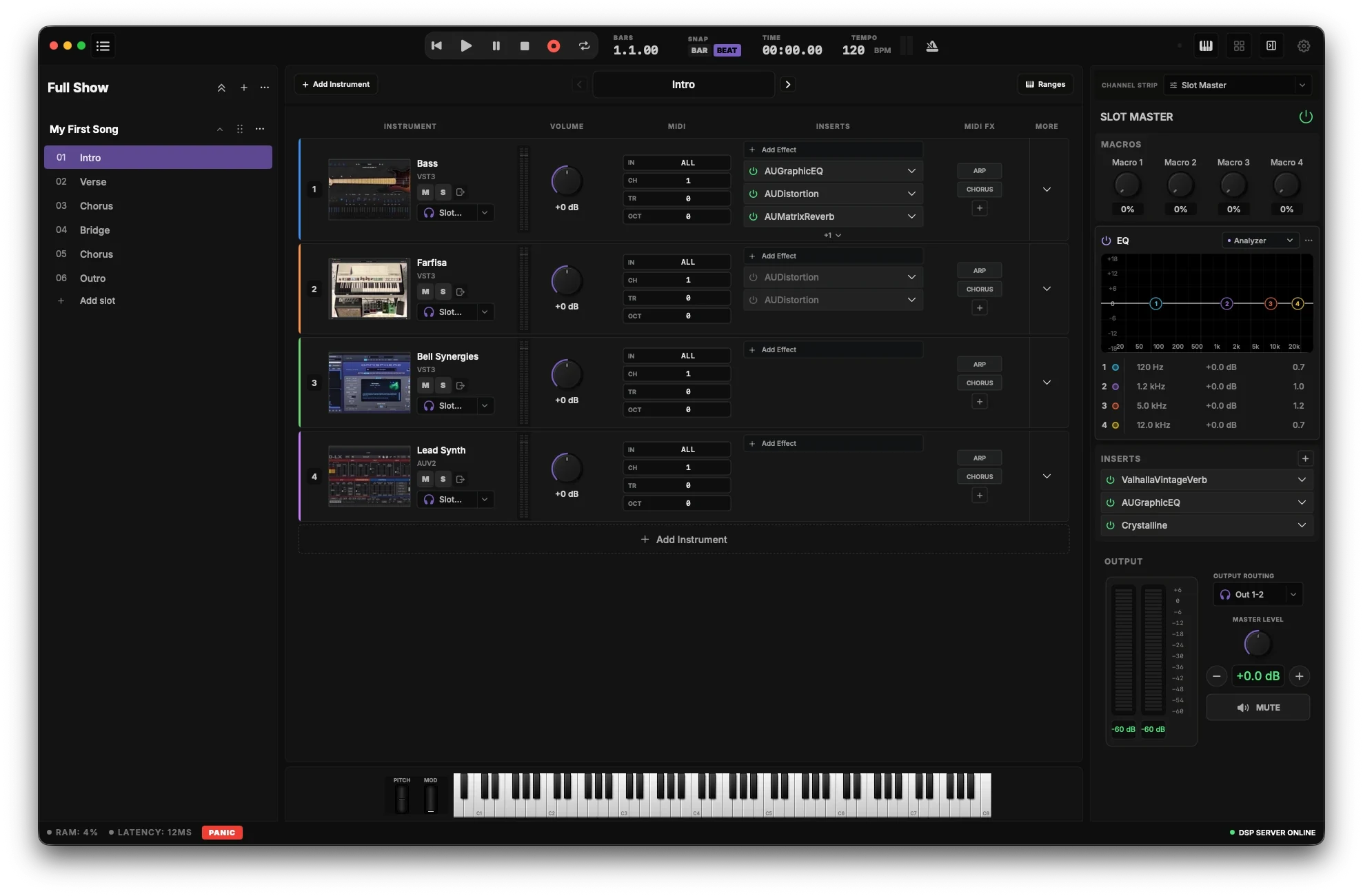 Arco Live performance interface